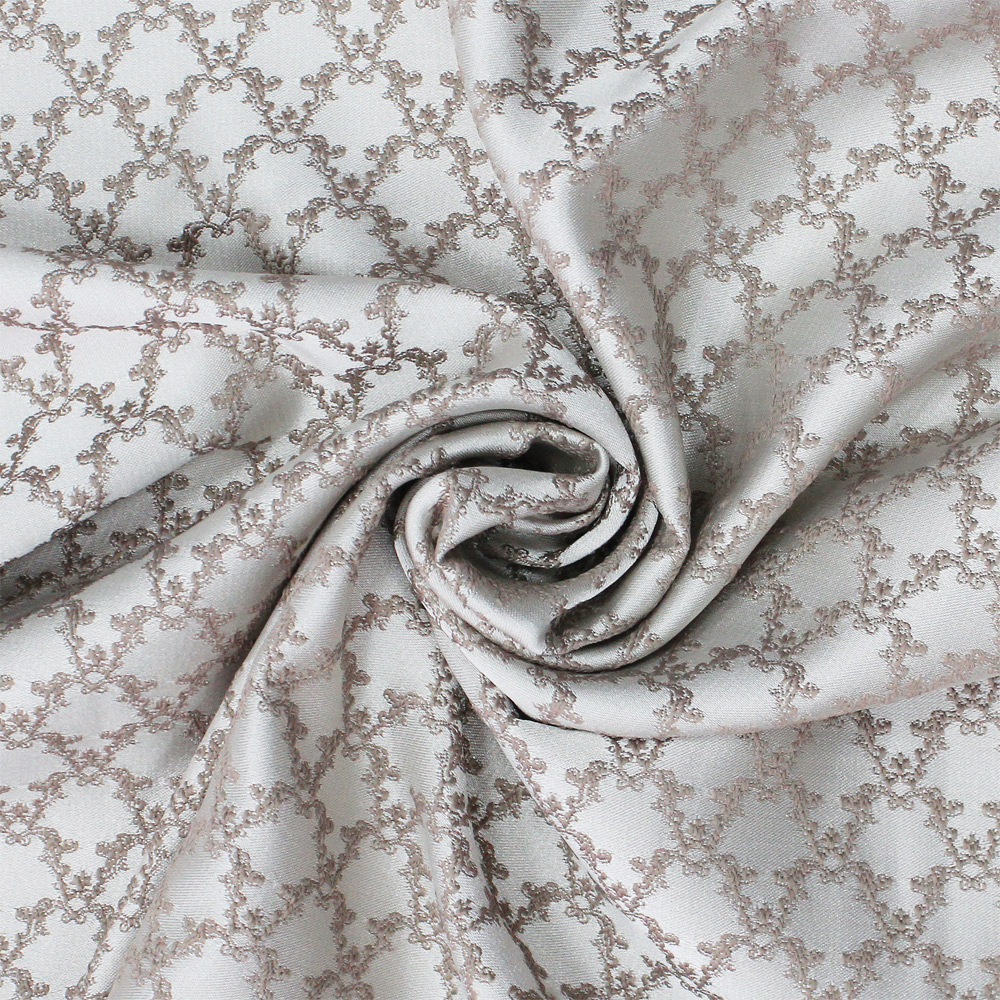 Ткань портьерная Жаккард “Валенсия” White